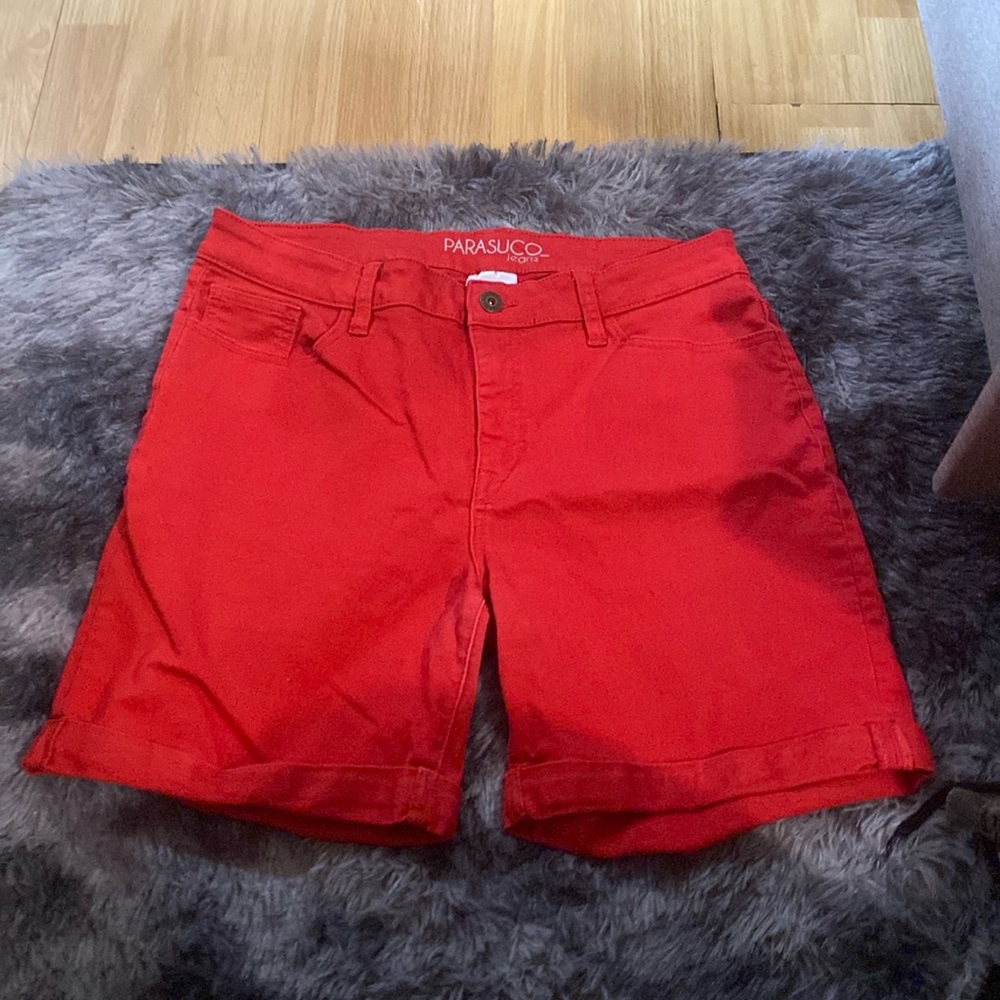 Long red shorts (adult) size: 14